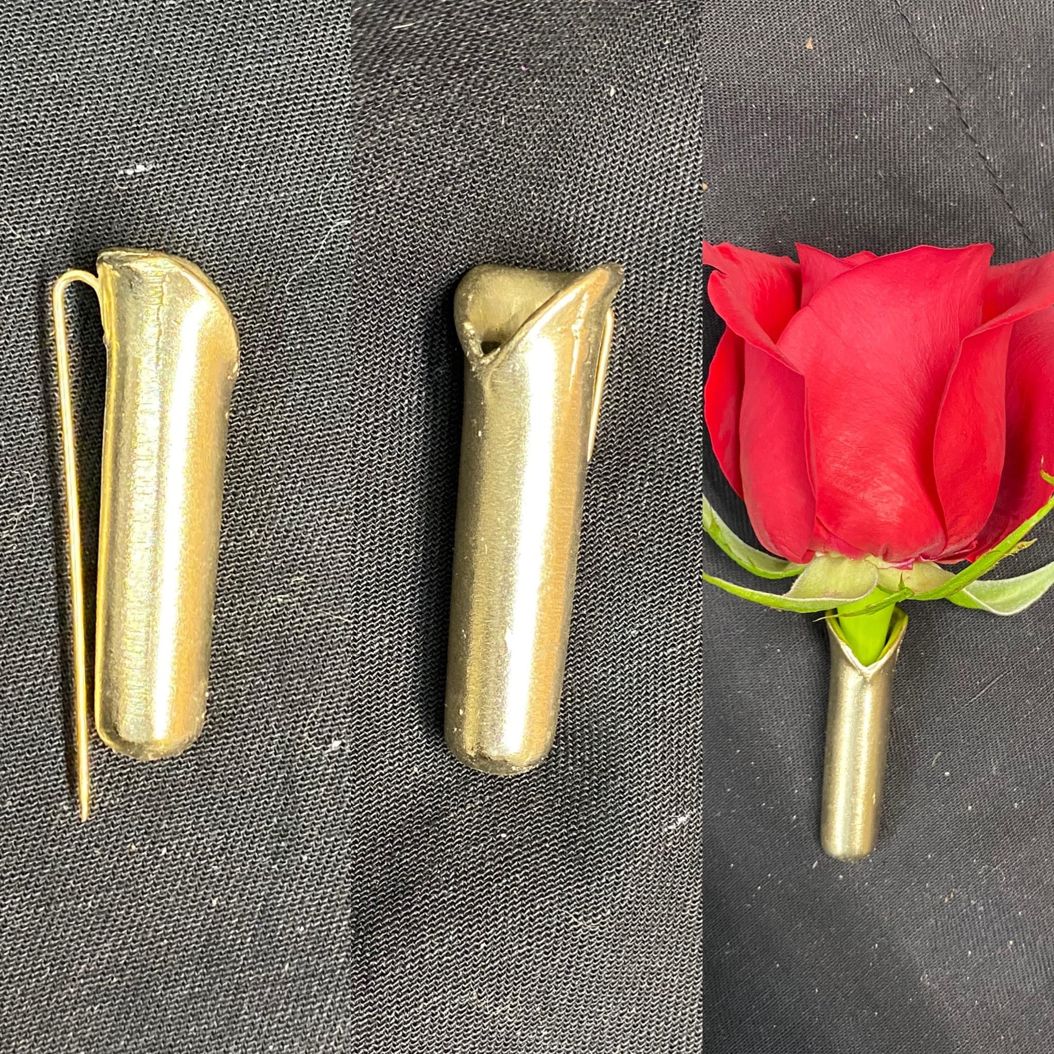 Gilded Boutonniere Holder